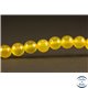 Perles semi précieuses en Agate - Rondes/6 mm - Jaune Canari