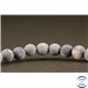 Perles semi précieuses en Agate - Rondes/6 mm - Gris bleuté
