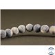 Perles semi précieuses en Agate - Rondes/6 mm - Gris bleuté