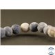 Perles semi précieuses en Agate - Rondes/6 mm - Gris bleuté