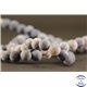 Perles semi précieuses en Agate - Rondes/6 mm - Gris bleuté