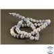 Perles semi précieuses en Agate - Rondes/6 mm - Gris bleuté