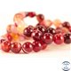 Perles semi précieuses en Agate - Rondes/6 mm - Dark Red
