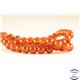 Perles en agate dark orange - Rondes/6mm
