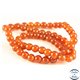 Perles en agate dark orange - Rondes/6mm