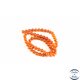 Perles en agate dark orange - Rondes/6mm