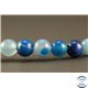 Perles semi précieuses en Agate - Rondes/6 mm - Bleu Océan