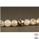 Perles semi précieuses en Agate - Rondes/6 mm - Gris Marbré