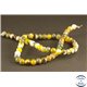 Perles semi précieuses en Agate - Rondes/6 mm - Vert Jaune