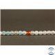 Perles semi précieuses en Agate - Rondes/3 mm - Aquamarine