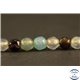 Perles semi précieuses en Agate - Rondes/4 mm - Vert Lagon