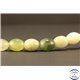 Perles semi précieuses en Jade - Ovale/8 mm - Butter Jade