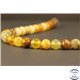 Perles semi précieuses en Jade Xiuyan - Ronde/6 mm - Miel