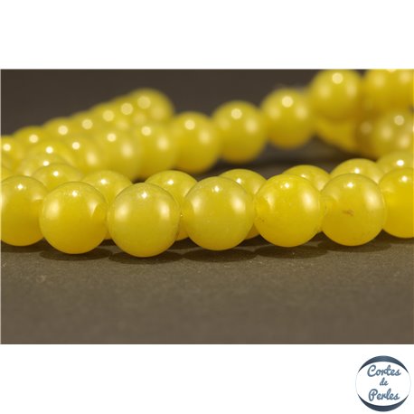 Perles semi précieuses en Péridot - Ronde/8 mm