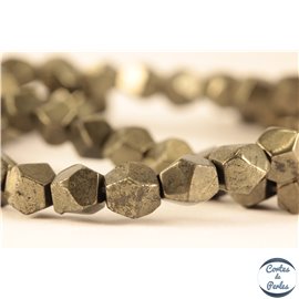 Perles semi précieuses en Pyrite - Pépite/5-6 mm