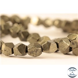 Perles en pyrite - Pépites/5-6mm