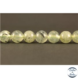 Perles semi précieuses en Préhnite - Ronde/8 mm