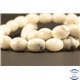 Perles semi précieuses en Howlite - Olive/8 mm