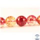 Perles semi précieuses en Cristal Crack - Ronde/10 mm - Corail