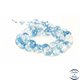 Perles semi précieuses en Cristal Crack - Ronde/10 mm - Bleu Ciel