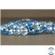 Perles semi précieuses en Cristal Crack - Ronde/8 mm - Bleu Ciel