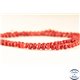 Perles semi précieuses en Corail - Ronde/3 mm - Dark Red