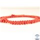 Perles semi précieuses en Corail - Ronde/4 mm - Dark Red