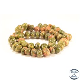 Perles en unakite - Nuggets/9-12mm