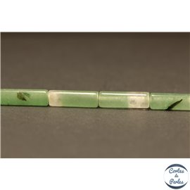 Perles semi précieuses en Aventurine - Tube/4 mm - Water Green