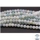 Perles semi précieuses en amazonite - Rondes/4 - 5 mm - Aquamarine light - Grade A