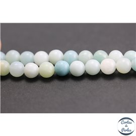 Perles en amazonite - Rondes/6mm