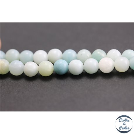 Perles en amazonite - Rondes/6mm