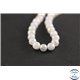 Perles semi précieuses en cristal crack - Rondes/5 mm - Transparent nacré