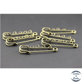 Broches en métal - 50 mm - Bronze
