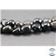 Perles semi précieuses en obsidienne - Nuggets/8 - 10 mm - Noir brillant