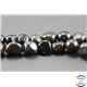 Perles semi précieuses en obsidienne - Nuggets/8 - 10 mm - Noir brillant