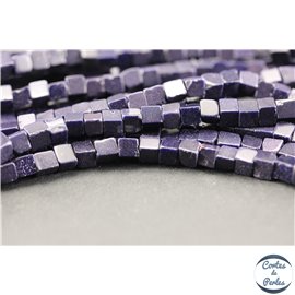 Perles en goldsand stone midnight - Cubes/5mm