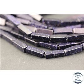 Perles en goldsand stone midnight - Rectangles/12mm