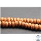 Perles semi précieuses en goldsand stone - Roues/8 mm - Orange doré