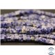 Perles semi précieuses en sodalite - Cubes/5 mm - Bleu arctique