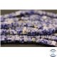 Perles semi précieuses en sodalite - Cubes/5 mm - Bleu arctique