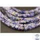 Perles semi précieuses en sodalite - Cubes/5 mm - Bleu arctique