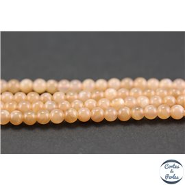 Perles en pierre de soleil - Rondes/4mm - Grade AAA