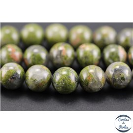 Perles en unakite - Rondes/10mm