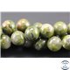 Perles semi précieuses en unakite - Rondes/10 mm - Vert rose