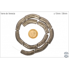 Perles de Venise - Tube/10 mm - Marron