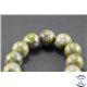 Perles semi précieuses en unakite - Rondes/10 mm - Vert rose