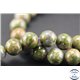 Perles semi précieuses en unakite - Rondes/10 mm - Vert rose