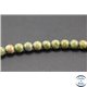 Perles semi précieuses en unakite - Rondes/6 mm - Vert rose