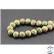 Perles semi précieuses en unakite - Rondes/6 mm - Vert rose